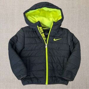 Nike Boy’s “Just Do It” Hooded Puffer Jacket
